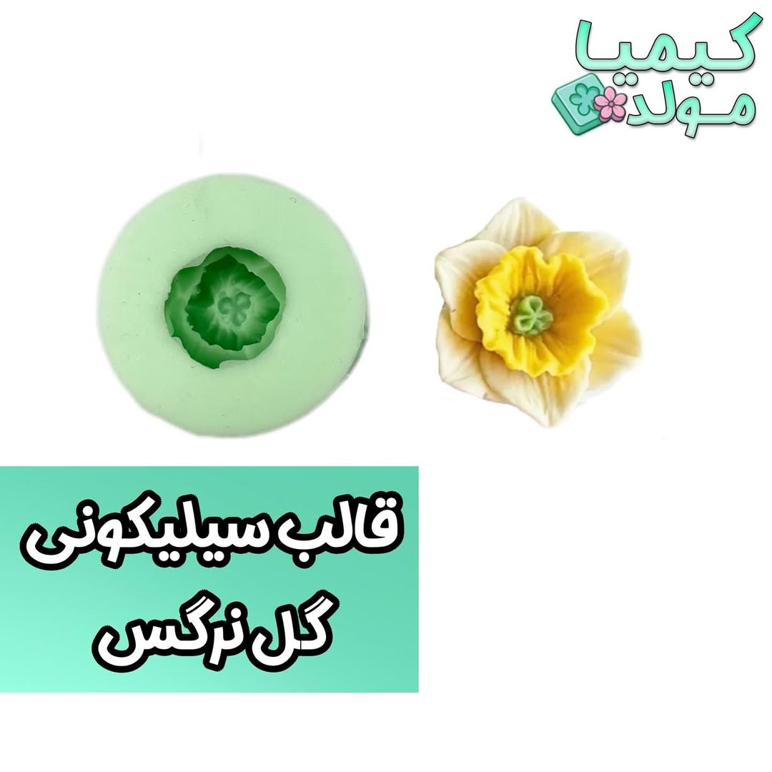 قالب سیلیکونی گل نرگس کیمیا مولد